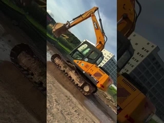 SANY135 Excavadora de rastreador usada 0,6m3 13500Kg Peso para escavação eficiente